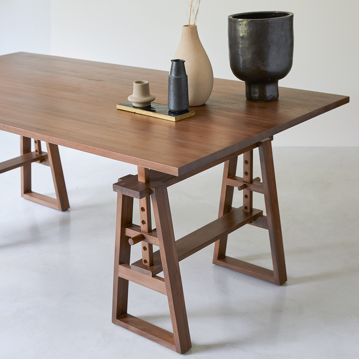Tavolo in teak massello 200x100 Trestle Tavolo in teak massello 200x100 Trestle