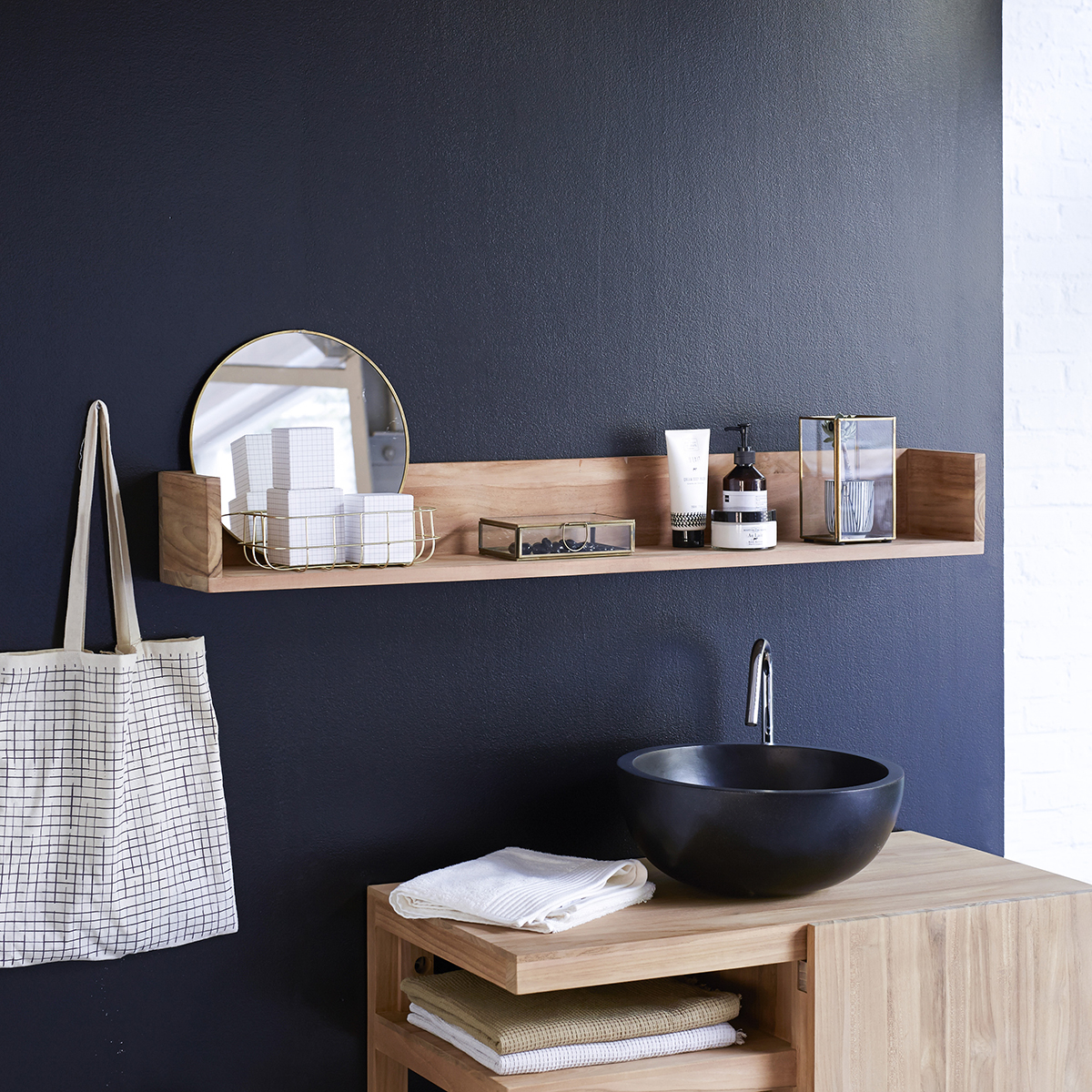 Teck Arty Teak Bathroom Shelf Teck Arty Teak Bathroom Shelf