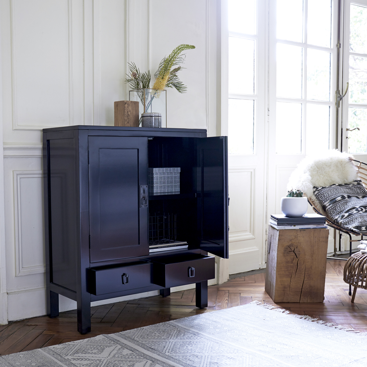 Thaki Black Mahogany Sideboard 100 Thaki Black Mahogany Sideboard 100