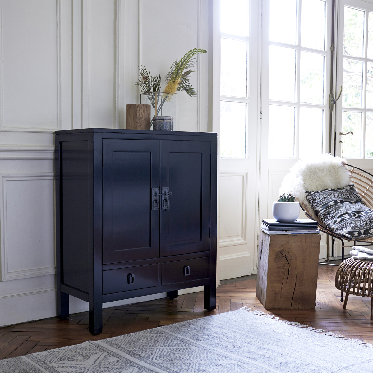 Thaki Black Mahogany Sideboard 100 Thaki Black Mahogany Sideboard 100