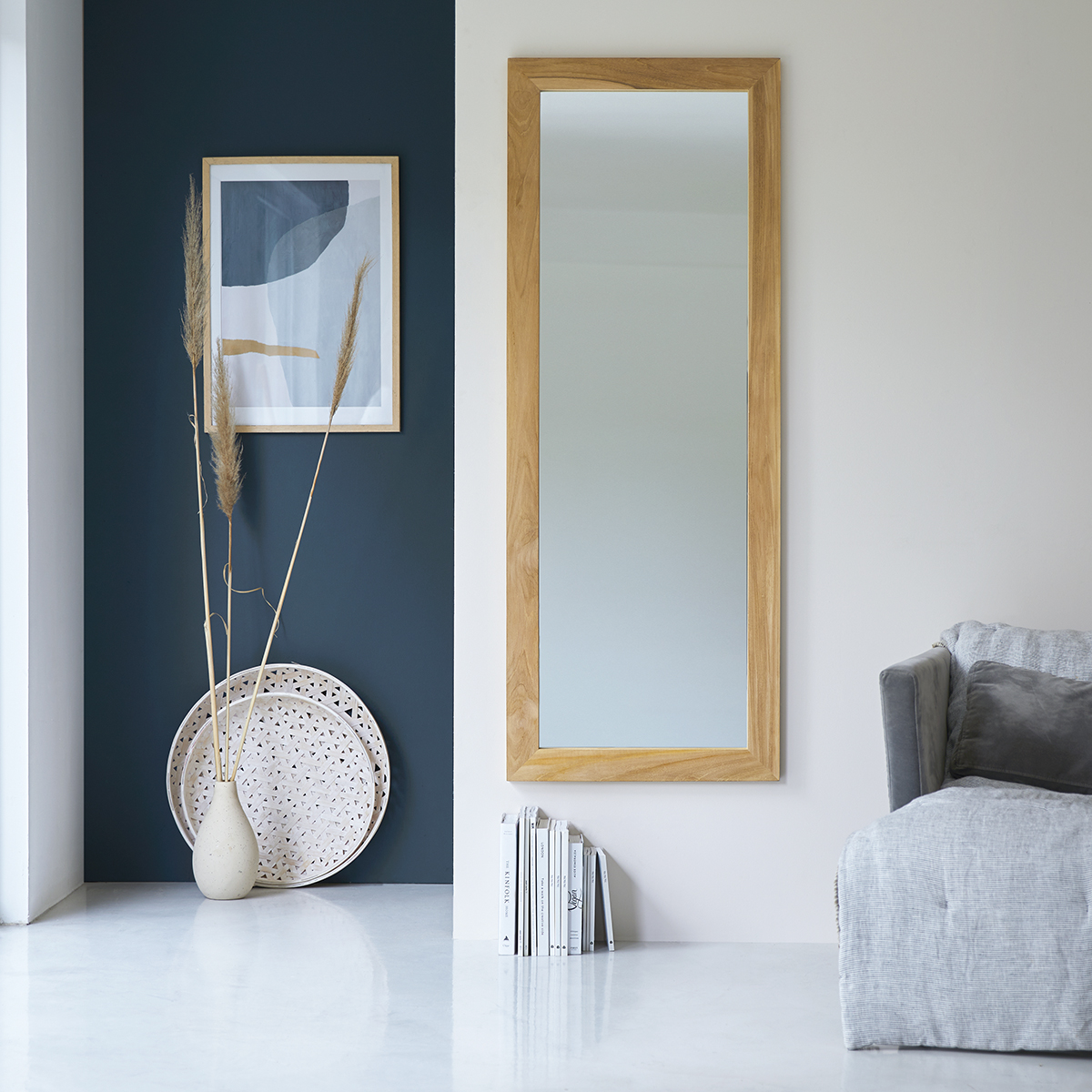 Tona full-length mirror in teak 160x60 cm Tona full-length mirror in teak 160x60 cm