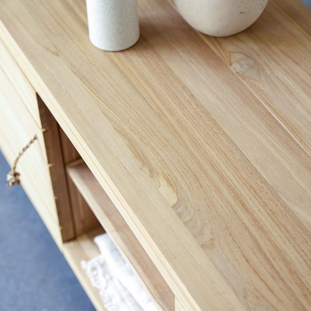 TV Schrank aus massivem Teakholz Minimalys 155 cm TV Schrank aus massivem Teakholz Minimalys 155 cm