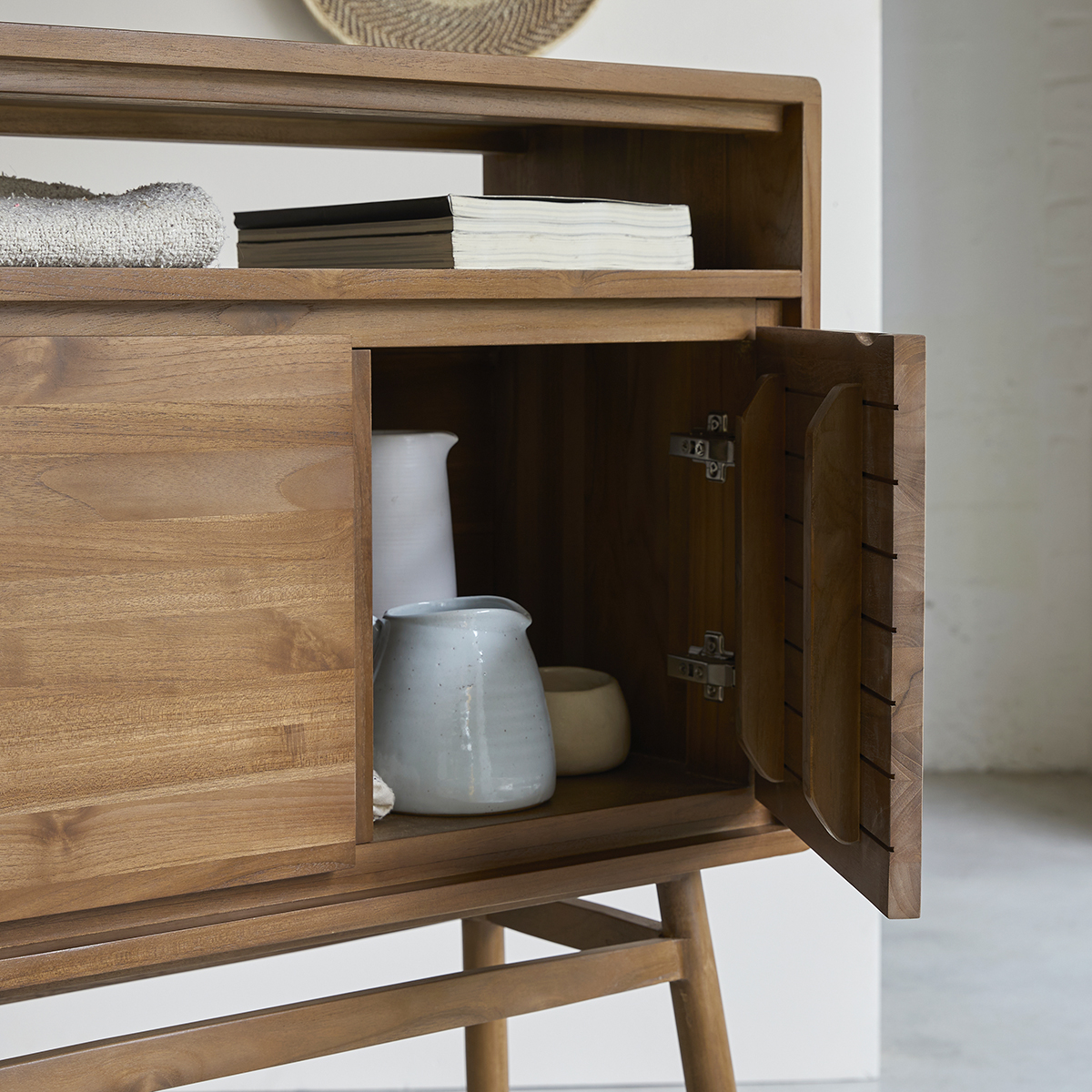 Twist solid teak Sideboard 80 Twist solid teak Sideboard 80