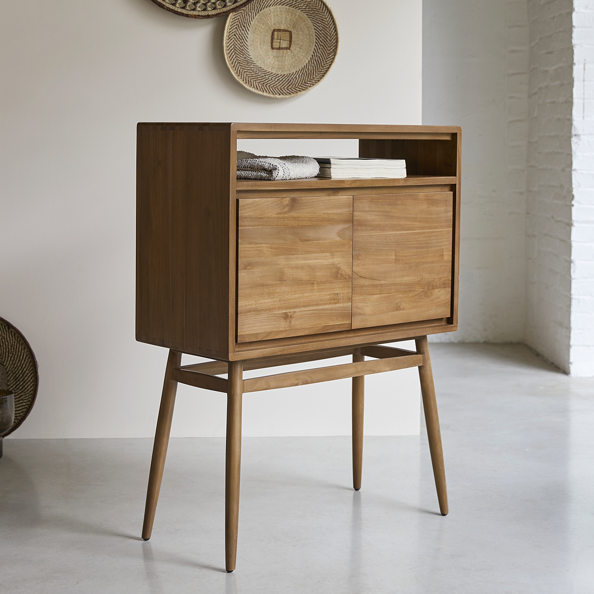 Twist solid teak Sideboard 80 Twist solid teak Sideboard 80