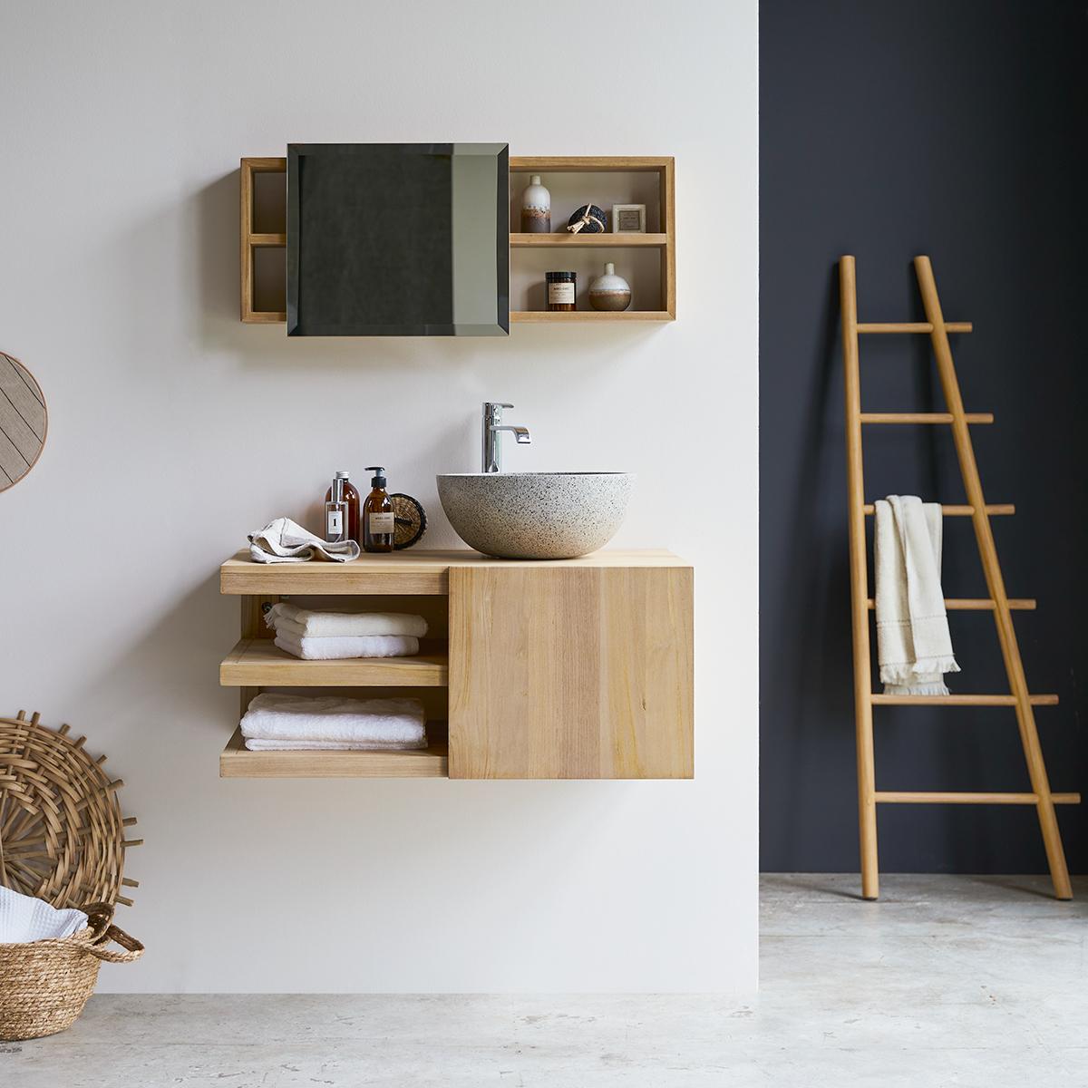 Typo solid teak Washstand 90 Typo solid teak Washstand 90
