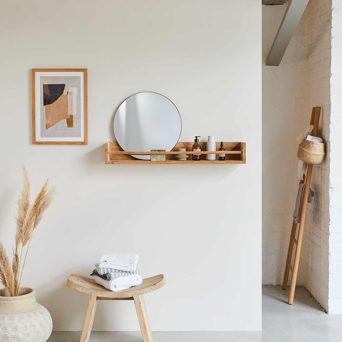 Ugo solid teak Bathroom Shelf 100 Ugo solid teak Bathroom Shelf 100