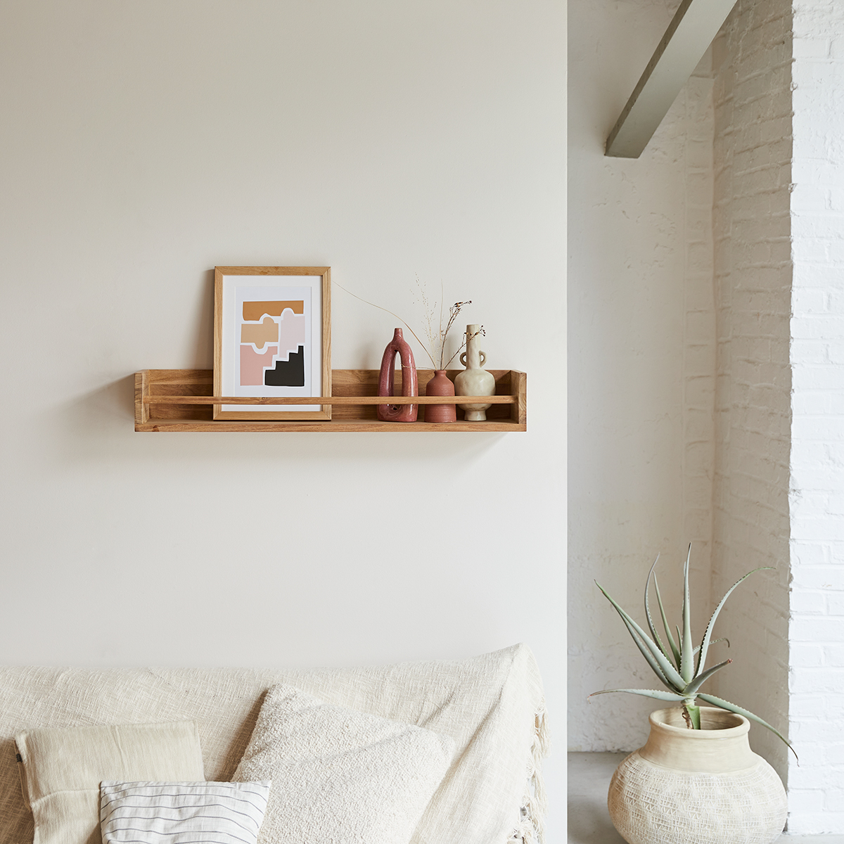 Ugo solid teak Wall Shelf 100 Ugo solid teak Wall Shelf 100