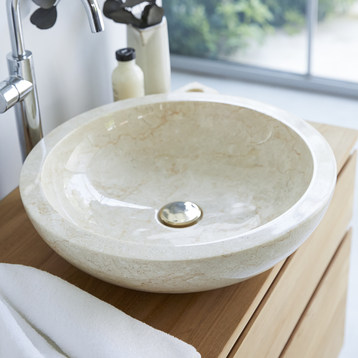 Vasque en marbre Calypso Cream Vasque en marbre Calypso Cream