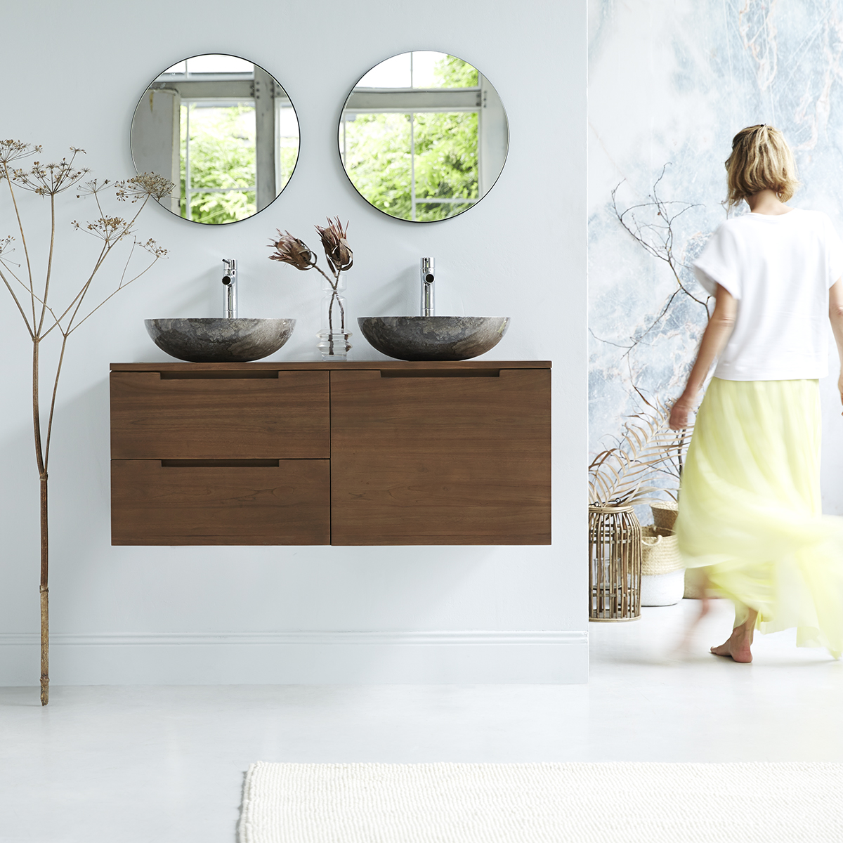 Waschtisch aus massives Teakholz 120 Romeo Waschtisch aus massives Teakholz 120 Romeo