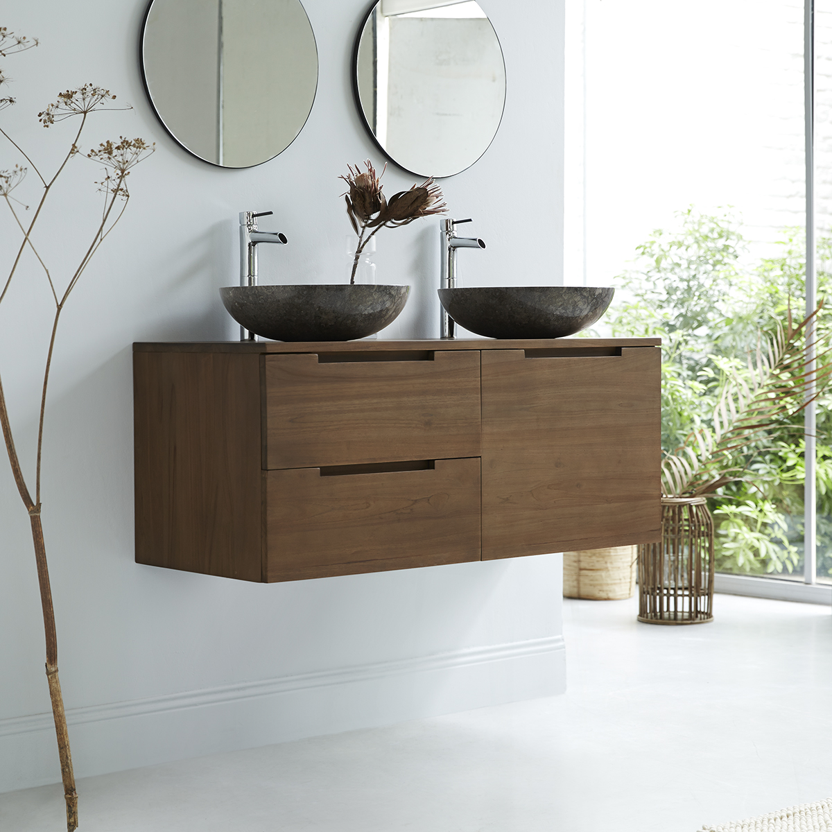Waschtisch aus massives Teakholz 120 Romeo Waschtisch aus massives Teakholz 120 Romeo